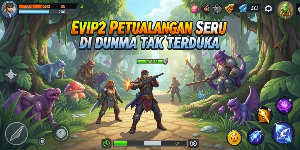 Tangkapan layar gameplay <strong>EVIP2</strong> menampilkan aksi petualangan yang mendebarkan.