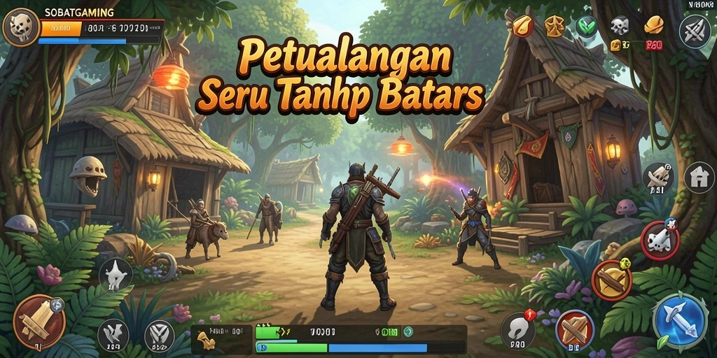 Tampilan gameplay yang menampilkan dunia petualangan yang menarik.